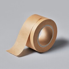 ecofriendly packing tape made from paper symbolizing wastefree packaging isolated clean background