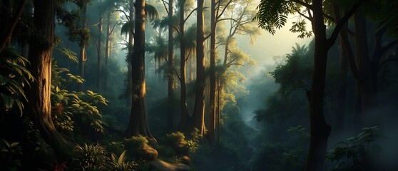 Obraz premium Deep Rain Forest