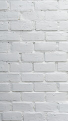 Fototapeta premium White Brick Wall Texture with Clean Surface and Subtle Mortar Lines