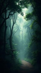 Fototapeta premium Deep Rain Forest