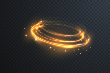 Glowing vortex spins in deep cosmos. Shining golden spiral lights the void. Abstract halo ring echoes stellar wave. Luminous particles dance through eclipse aura.
