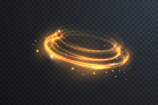 Glowing vortex spins in deep cosmos. Shining golden spiral lights the void. Abstract halo ring echoes stellar wave. Luminous particles dance through eclipse aura.