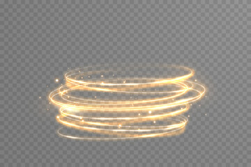 Glowing vortex spins in deep cosmos. Shining golden spiral lights the void. Abstract halo ring echoes stellar wave. Luminous particles dance through eclipse aura.