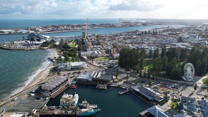 Fototapeta premium Fremantle, Australia – June 5, 2025: Fremantle the Port City of Perth Western Australia