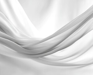 Elegant White And Grey Flowing Fabric
