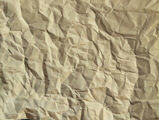 Abstrack crumpled old brown paper texture and background