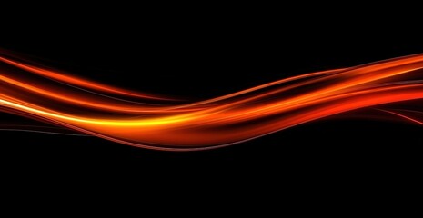 Abstract Orange Wave Design