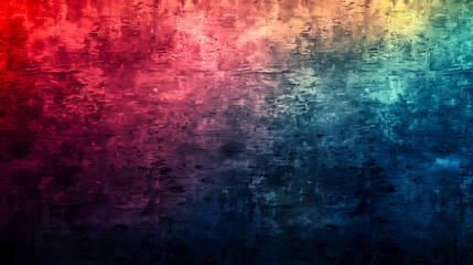 Vibrant abstract texture with a gradient of colors blending from red to blue, ideal for backgrounds or artistic projects.