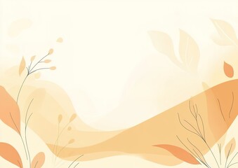 Abstract Floral Background Design With Soft Colors