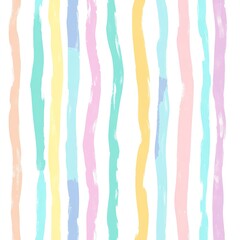 Pastel Vertical Painted Stripes Background