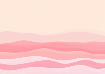 Abstract Pink Pastel Waves Background Design