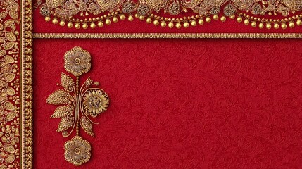 Luxury Red Gold Floral Ornament Design Elegant Background Texture Pattern art rich card frame royal