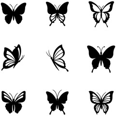 Artistic Butterfly Line Art with Elegant and Modern Illustration Styles
