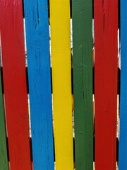 ribbons or strips in different colors