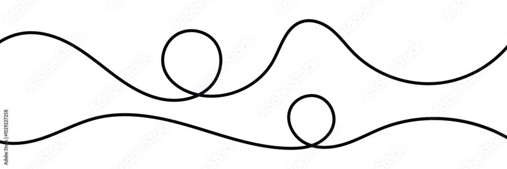 Poster curved single line. wavy, zig-zag, criss-cross lines, stripes vector. seamless pattern of continuous