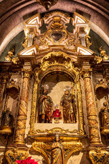 Interior of Funchal Cathedral in Funchal, Madeira, Portugal	
