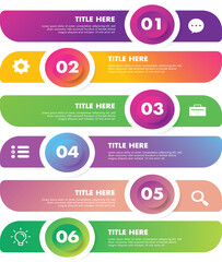 modern infographics options banner