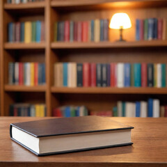 Vintage library with shelves full of old books and literature &mdash; symbolizing knowledge, education, reading, and the wisdom of learning.