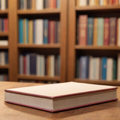 Vintage library with shelves full of old books and literature &mdash; symbolizing knowledge, education, reading, and the wisdom of learning.