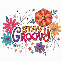 Design vibrant psychedelic lettering 