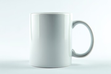 Obraz premium Blank White Mug On White Background