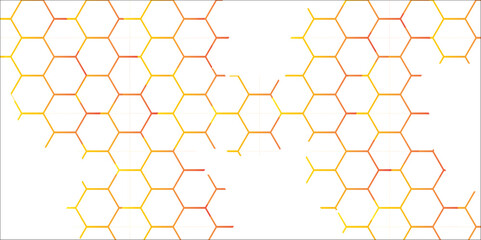 Honey sweet honeycomb pattern vector illustration with a golden yellow hexagonal texture