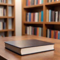 Vintage library with shelves full of old books and literature &mdash; symbolizing knowledge, education, reading, and the wisdom of learning.