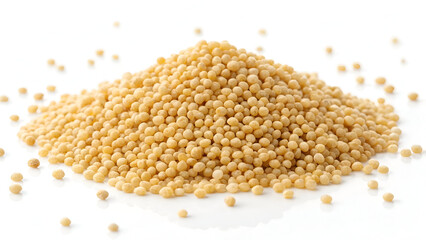 buckwheat on white background