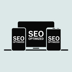 Seo optimized website design for mobile and laptop devices