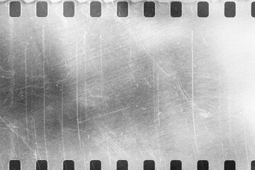 Vintage photo film frame of a middle format old camera with transparent background (png image).