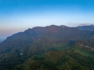 mountain landscape with trees and mountains，Lushan, Jiangxi
