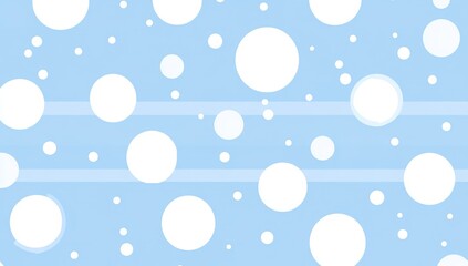 Simple Blue Background With White Circles Pattern