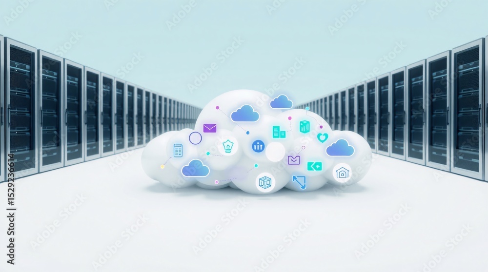 Poster cloud computing data center server network technology