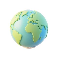 Naklejka premium Cute earth day cartoon character holding heart