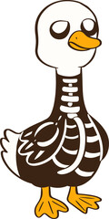 Skeleton goose Halloween costume