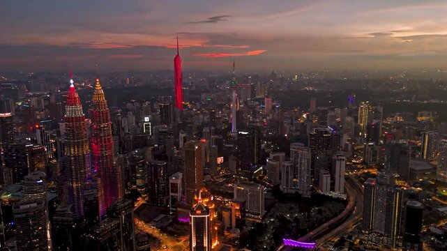 Kuala Lumpur, City View with Twin Tower and Merdeka 118