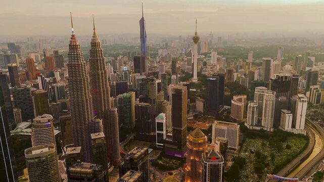 Kuala Lumpur, City View with Twin Tower and Merdeka 118