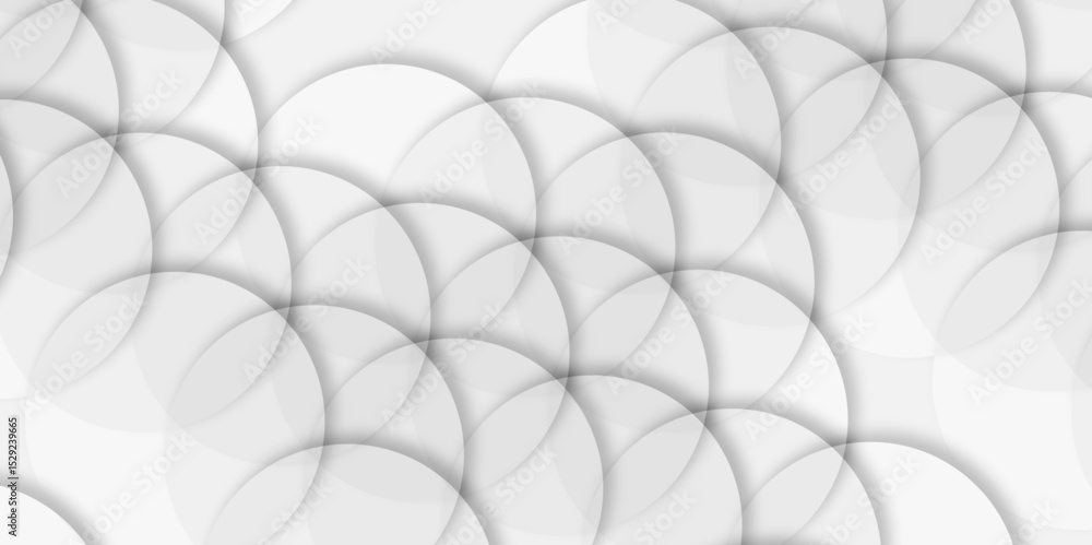 Aufkleber circles creating a textured white and gray abstract background creating a modern and elegant abstrac