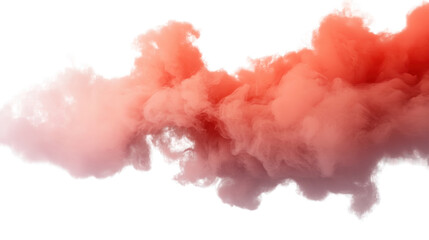 Fototapeta premium Red Abstract Smoke on White Background – Artistic Wisps and Swirls for Modern Design, Mystical Atmosphere, and Creative Visual Effects