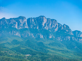 Obraz premium mountain landscape with trees and mountains，Lushan, Jiangxi