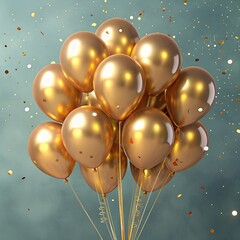 balloons on the sky background