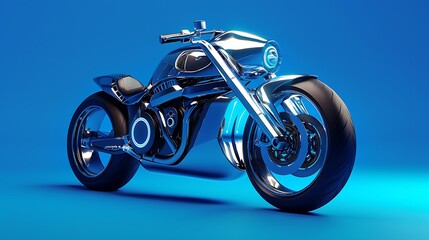 motorcycle on a black background