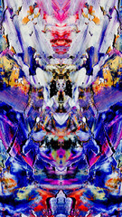 Abstract art background . Hand painting artwork on canvas .