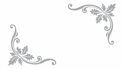 floral frame with floral elements