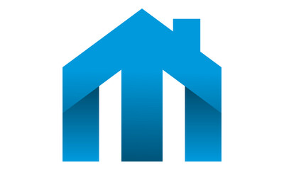 Fototapeta premium letter M building home logo concept