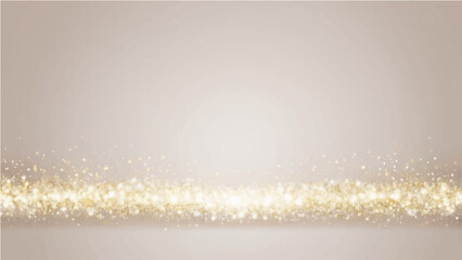 Golden abstract winter background with water textures and light bubbles