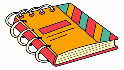 vector illustration of a notepad