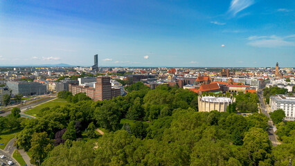 Bird's eye view. Wroclaw, Poland.