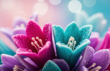 Obraz premium Dreamy Petals with Dewy Light