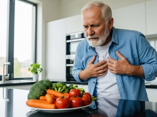 Chest Pain Near Vegetable Plate